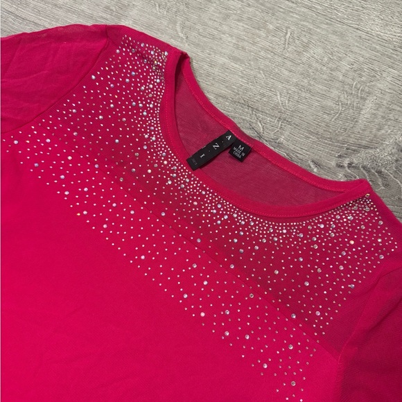 •AZI• HOT PINK GEM TOP - Picture 5 of 6